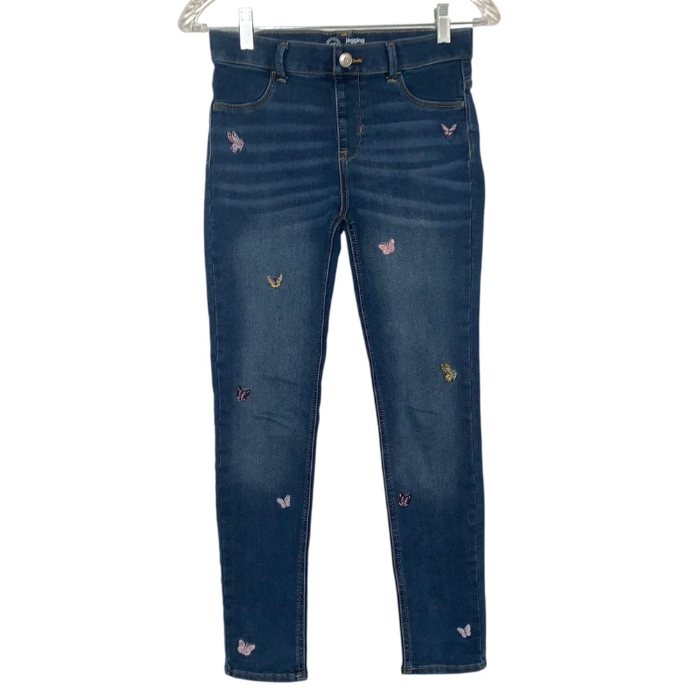 Wonder Nation Jegging Blue With Butterflies Girls Size XL(14/16)